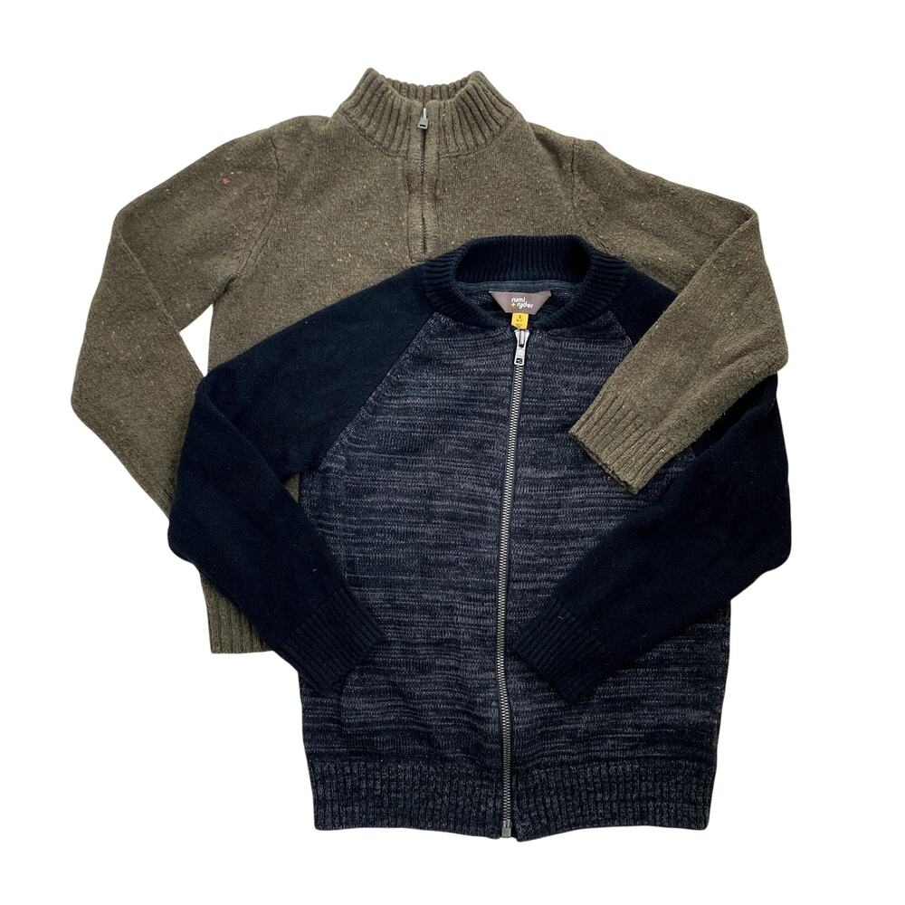 Rumi + Ryder Sweater Cardigan Bundle Black Green 6/7